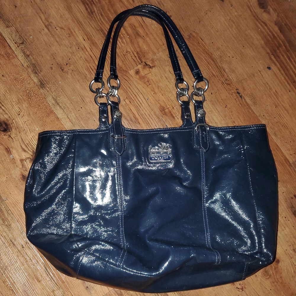 Blue Coach bag purse